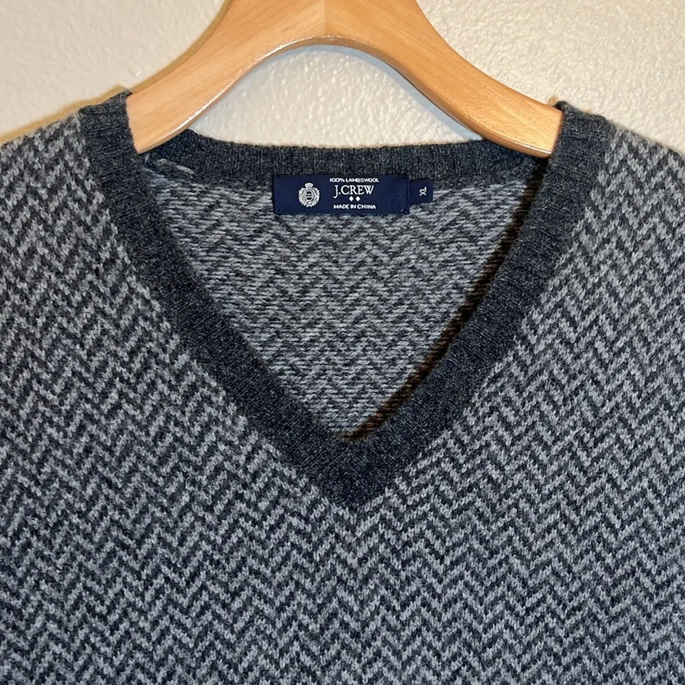 J. Crew Grey Lambswool Vest